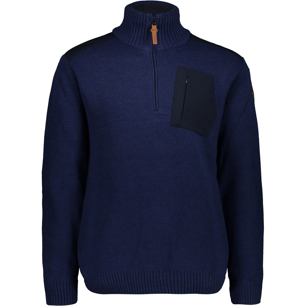 Cmp forro polar hombre Cmp MAN KNITTED PULLOVER WP vista frontal Cmp forro polar hombre Cmp MAN KNITTED PULLOVER WP vista frontal