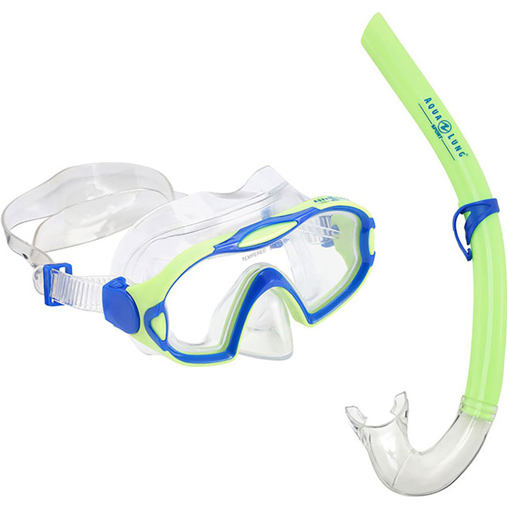 Aqualung kit gafas y tubo snorkel niño Aqualung COMBO MEERKAT JR AZAM vista frontal Aqualung kit gafas y tubo snorkel niño Aqualung COMBO MEERKAT JR AZAM vista frontal