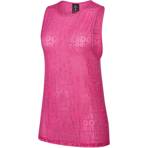 NIKE W NP TANK JDI BURNOUT rosa