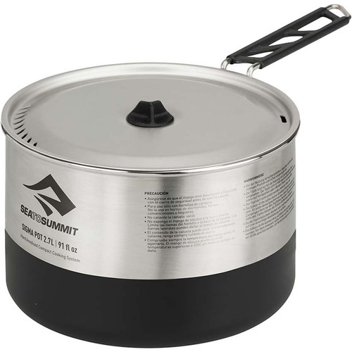 SEATOSUMMIT SIGMA POT 2.7 LITROS plata
