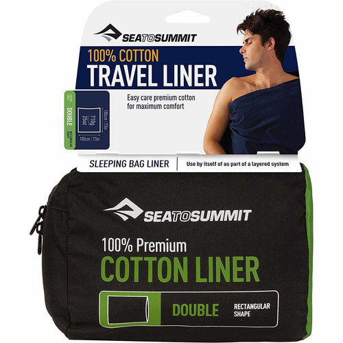 SEATOSUMMIT PREMIUM COTTON TRAVEL LINER - STANDARD