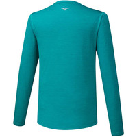 Mizuno camiseta técnica manga larga hombre Mizuno Impulse Core LS Tee vista trasera Mizuno camiseta técnica manga larga hombre Mizuno Impulse Core LS Tee vista trasera