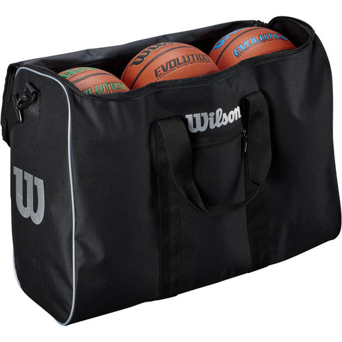 WILSON 6 BALL TRAVEL BSKT BAG negro