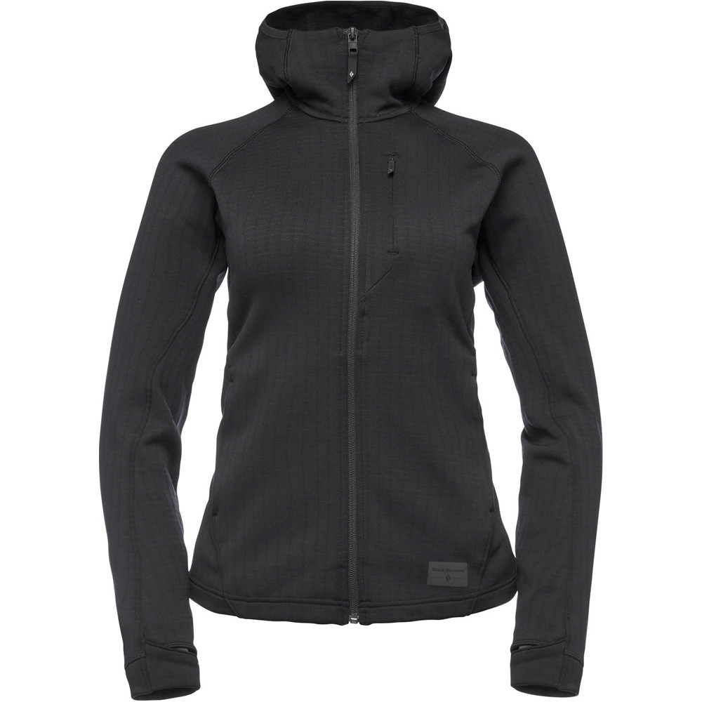 Black Diamond forro polar mujer Black Diamond W FACTOR HOODY NE vista frontal Black Diamond forro polar mujer Black Diamond W FACTOR HOODY NE vista frontal