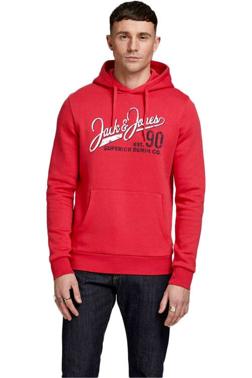J&J JJELOGO SWEAT HOOD 2 COL AW20 rojo