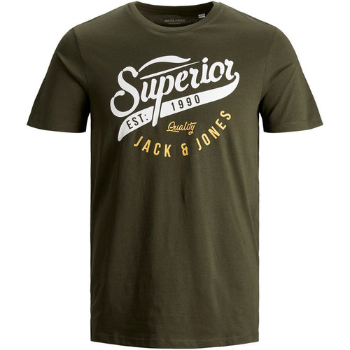 J&J JJELOGO TEE SS O-NECK 2 COL AW20 NOOS verde