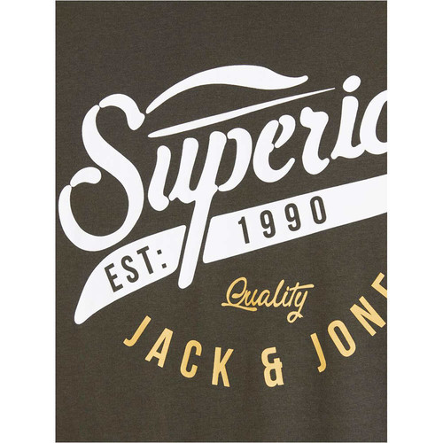 J&J JJELOGO TEE SS O-NECK 2 COL AW20 NOOS verde