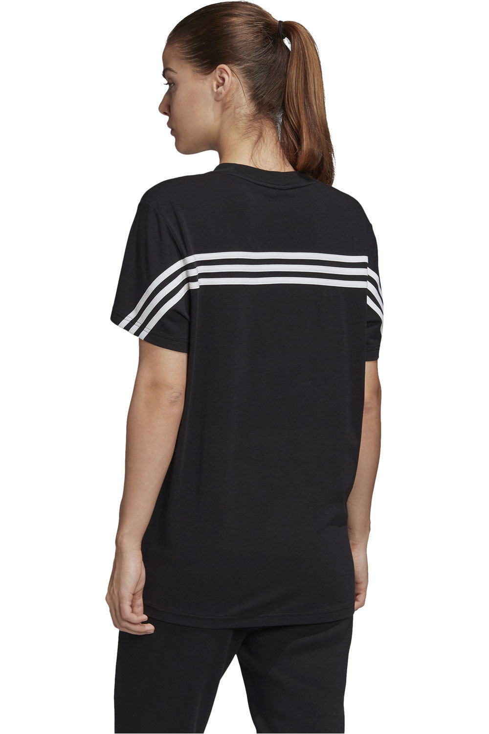 adidas camiseta manga corta mujer Adidas W MH 3S SS TEE vista trasera adidas camiseta manga corta mujer Adidas W MH 3S SS TEE vista trasera