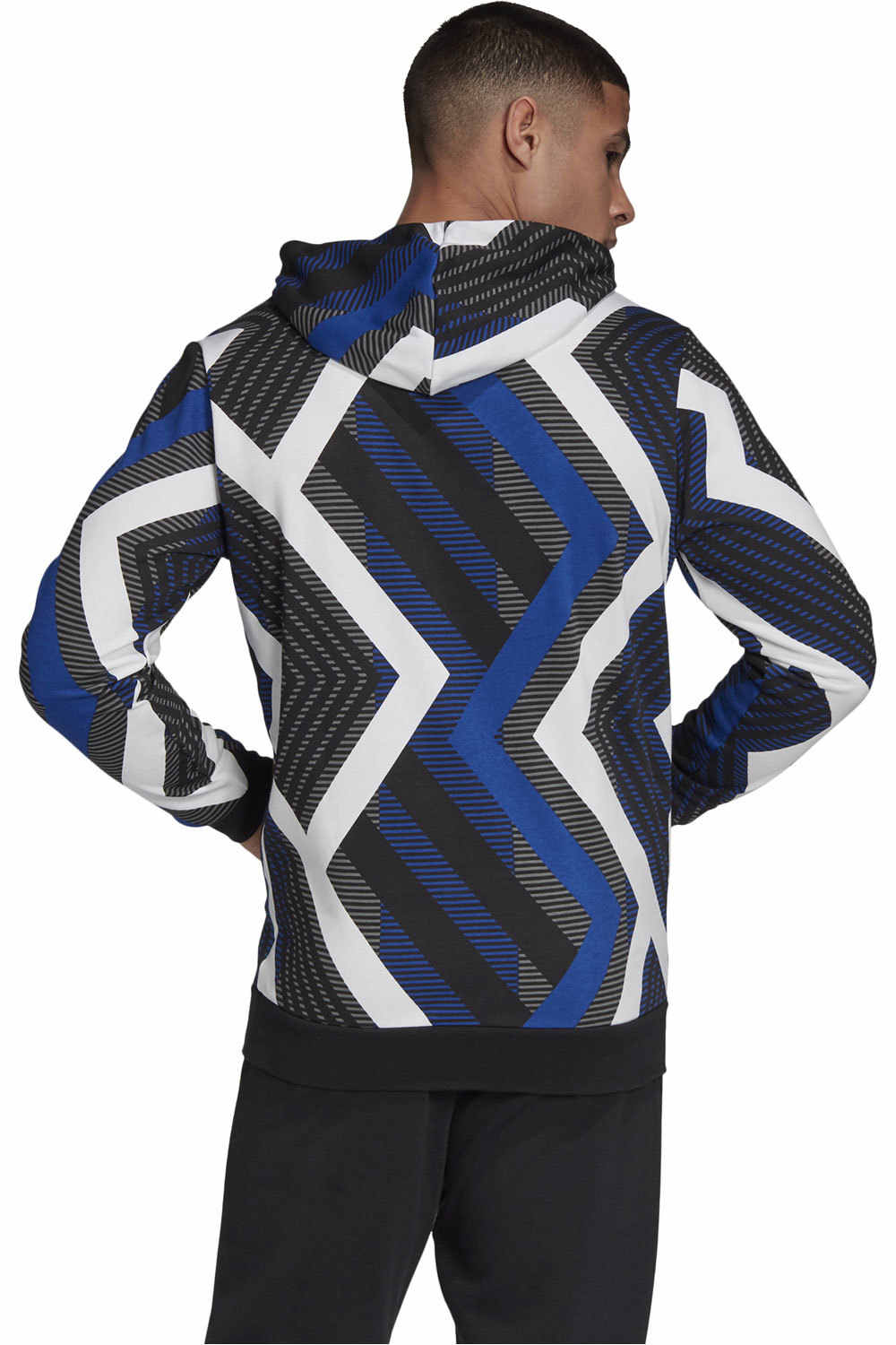 adidas sudadera hombre Adidas M AOP Hoodie BLAZ vista trasera adidas sudadera hombre Adidas M AOP Hoodie BLAZ vista trasera