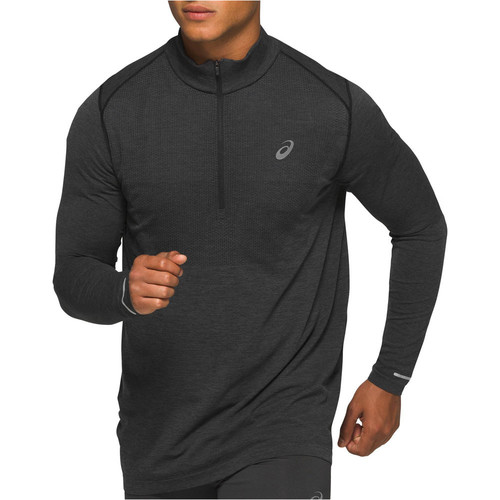 ASICS RACE SEAMLESS 1/2 ZIP negro