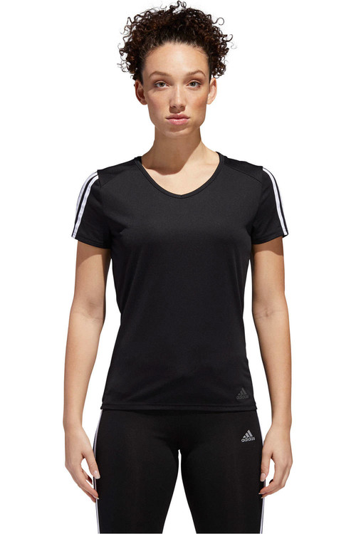 ADIDAS RUN IT TEE 3S W negro