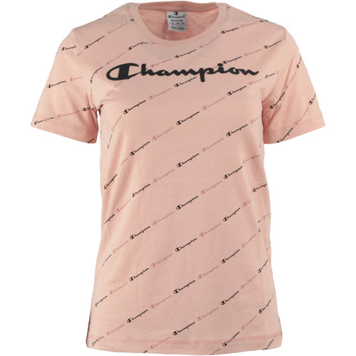 CHAMPION CREWNECK T-SHIRT rosa