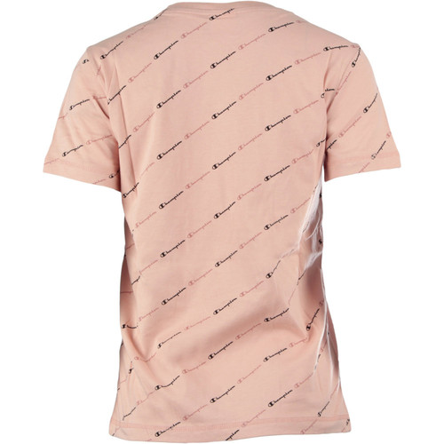 CHAMPION CREWNECK T-SHIRT rosa