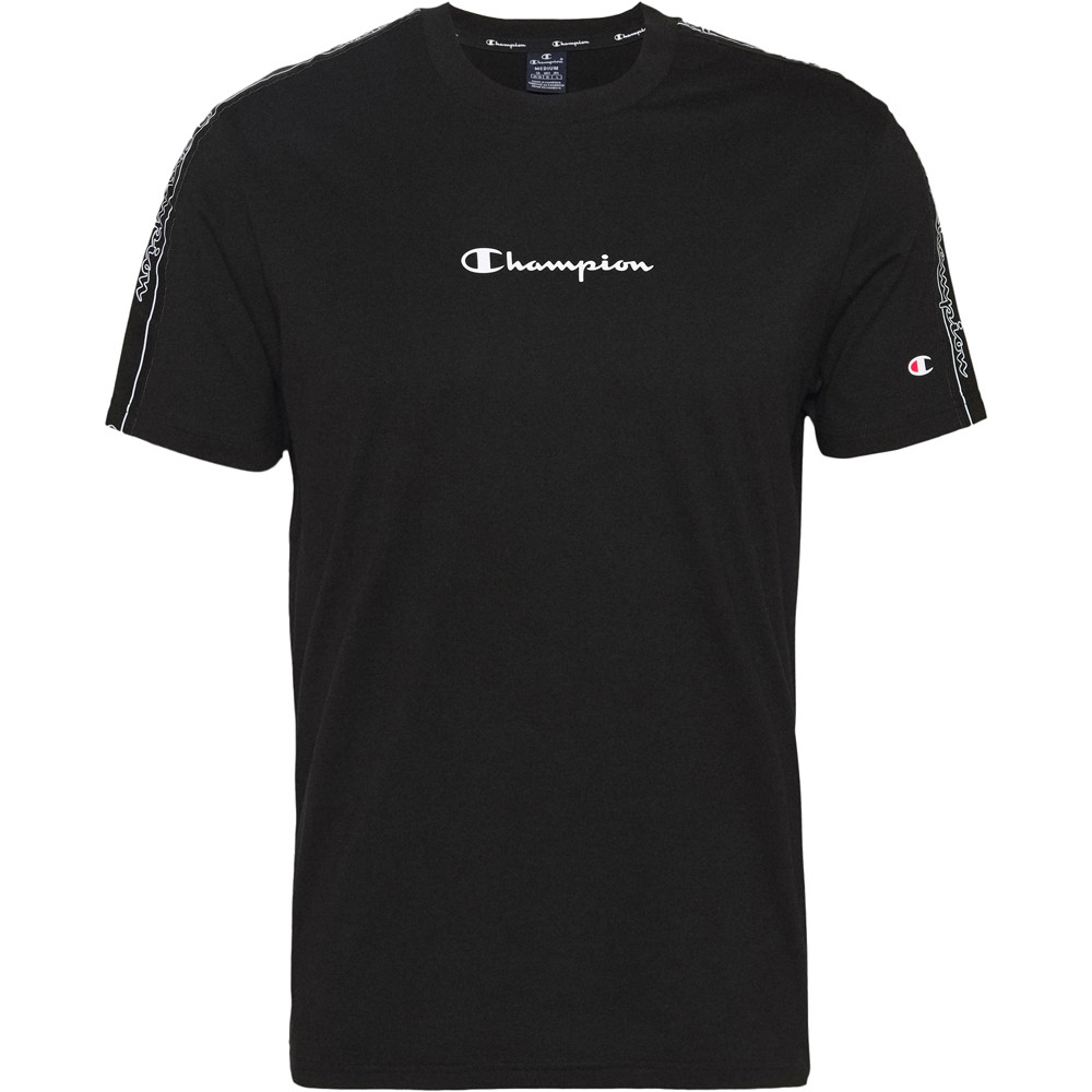 Champion camiseta manga corta hombre Champions TAPE CREWNECK T-SHIRT vista frontal Champion camiseta manga corta hombre Champions TAPE CREWNECK T-SHIRT vista frontal