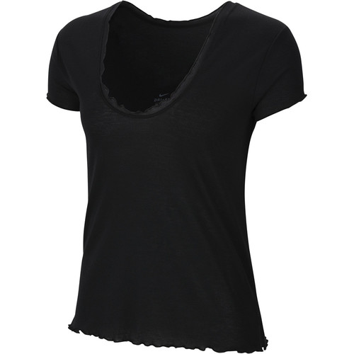NIKE YOGA CORE CN LAYER VNR SS TOP negro