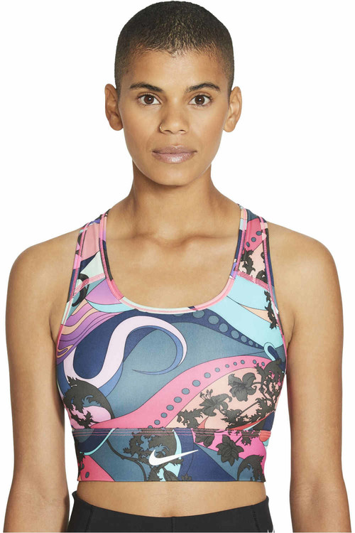 NIKE NIKE SWOOSH ICNCLSH BRA PRT LL