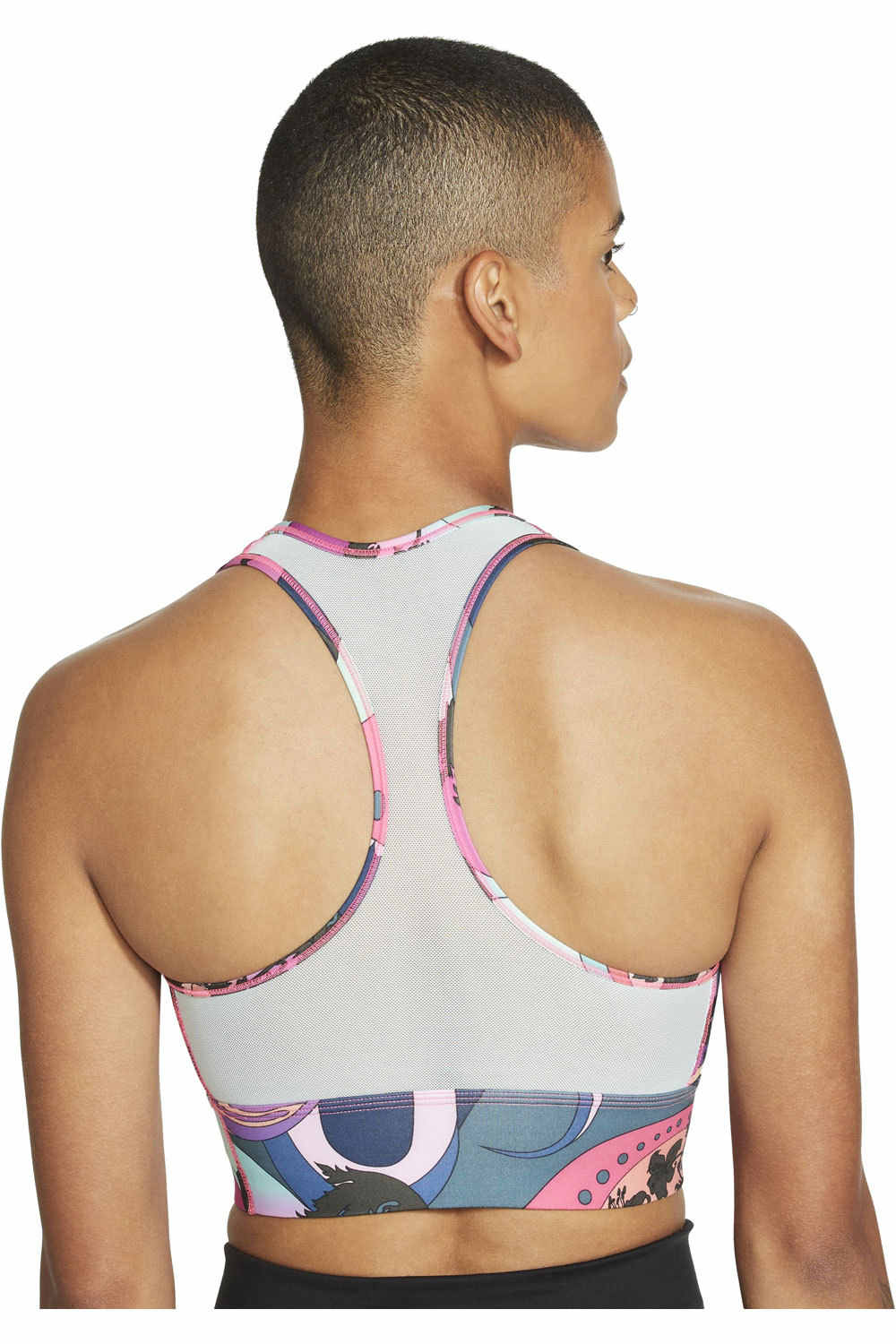 Nike sujetadores deportivos Nike NIKE SWOOSH ICNCLSH BRA PRT LL vista trasera Nike sujetadores deportivos Nike NIKE SWOOSH ICNCLSH BRA PRT LL vista trasera