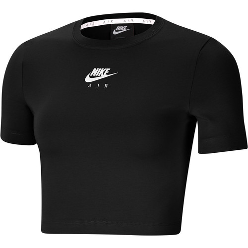 NIKE W NSW AIR TOP SS CROP negro
