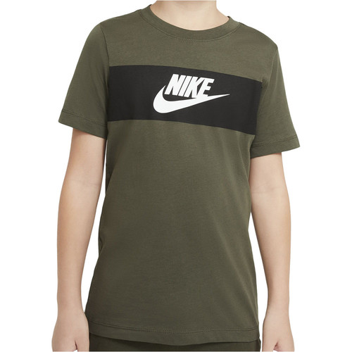 NIKE B NSW TEE CHEST PANEL verde