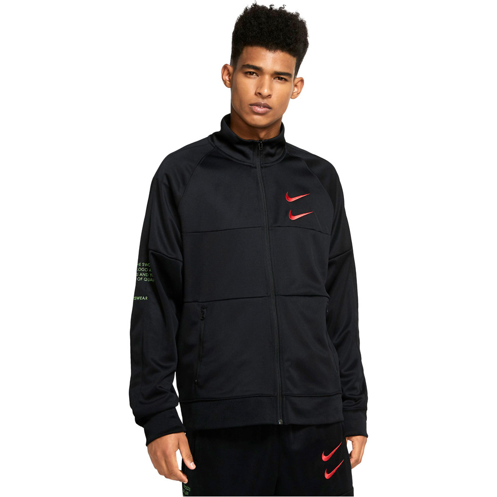 Nike sudadera hombre Nike M NSW SWOOSH JKT PK vista frontal Nike sudadera hombre Nike M NSW SWOOSH JKT PK vista frontal
