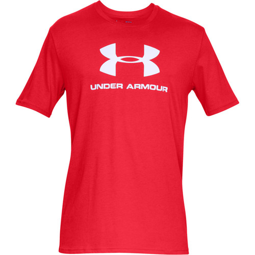 UNDER ARMOUR UA SPORTSTYLE LOGO SS rojo