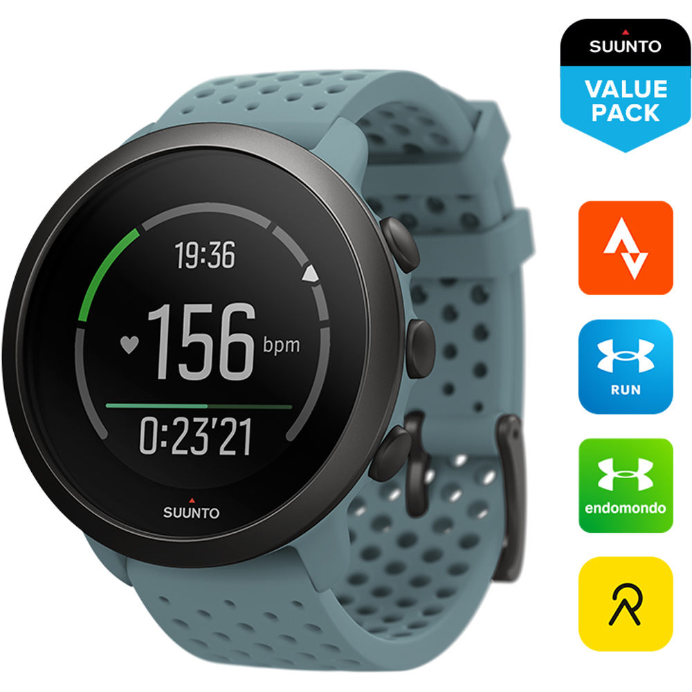Suunto pulsómetros Suunto SUUNTO 3 MOSS GREY 02 Suunto pulsómetros Suunto SUUNTO 3 MOSS GREY 02