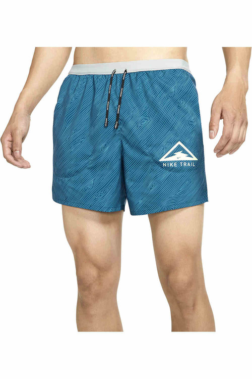 NIKE M NK FLX STRIDE SHORT 5 TRAIL azul