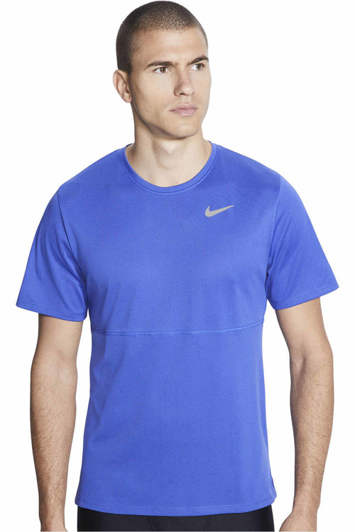 NIKE M NK BREATHE RUN TOP SS azul