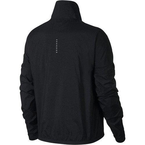 NIKE W NK SWOOSH RUN PO JKT negro