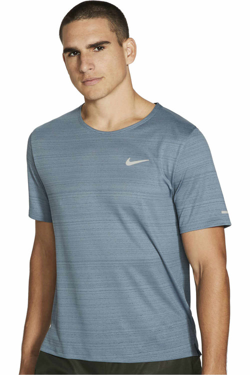 NIKE M NK DF MILER TOP SS azul
