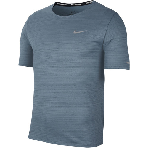 NIKE M NK DF MILER TOP SS azul