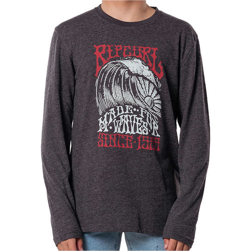 RIP CURL BIG SKY L/S TEE BOY gris