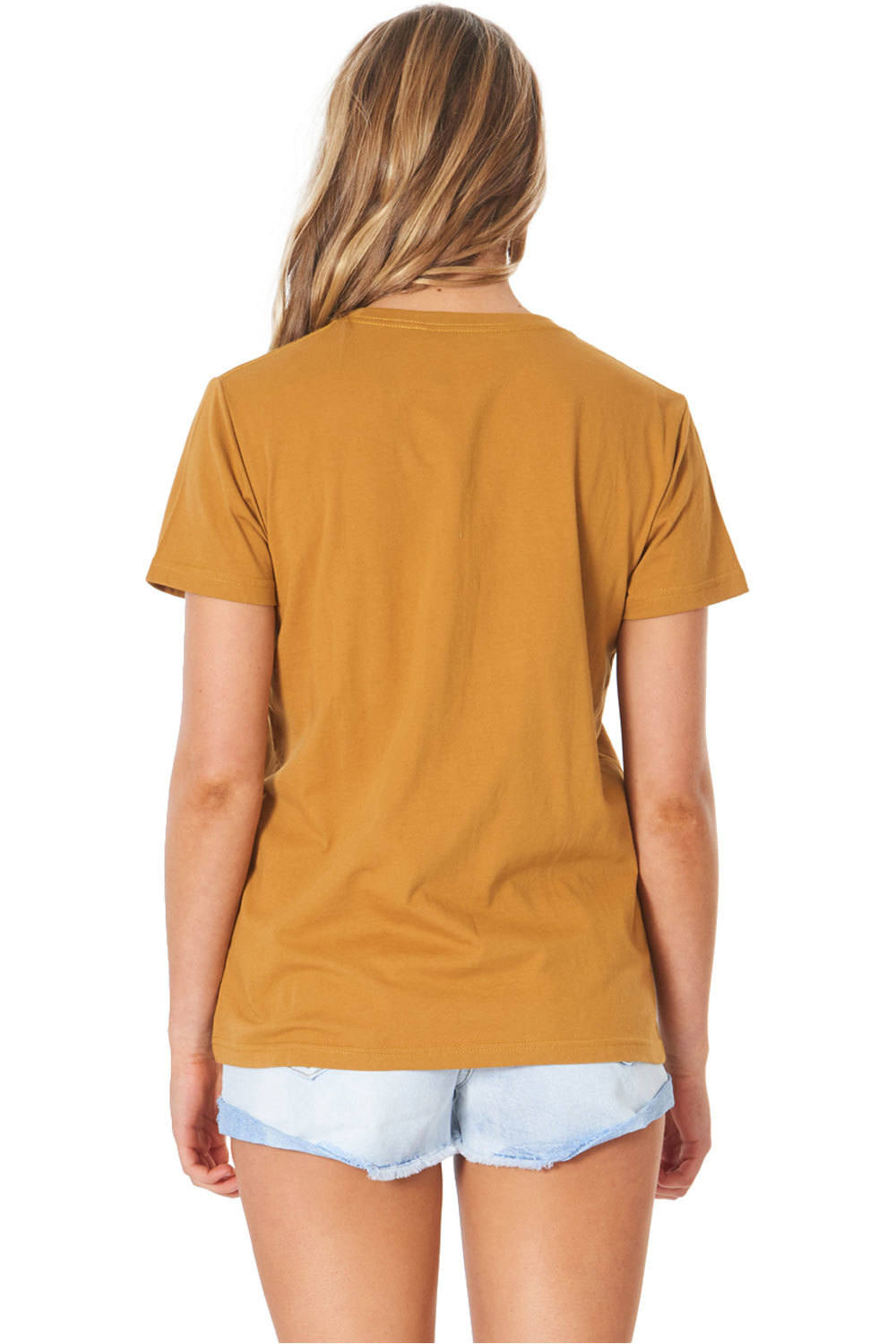 Rip Curl camiseta manga corta mujer Rip Curl TROPIC SOL STANDARD TEE vista trasera Rip Curl camiseta manga corta mujer Rip Curl TROPIC SOL STANDARD TEE vista trasera