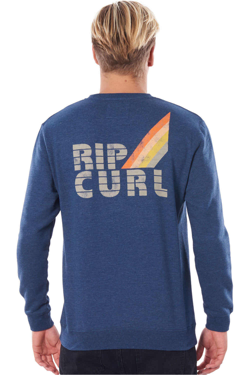 Rip Curl sudadera hombre Rip Curl SURF REVIVAL CREW vista trasera Rip Curl sudadera hombre Rip Curl SURF REVIVAL CREW vista trasera