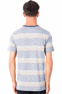 Rip Curl camiseta manga corta hombre Rip Curl SURF REVIVAL STRIPE vista trasera Rip Curl camiseta manga corta hombre Rip Curl SURF REVIVAL STRIPE vista trasera