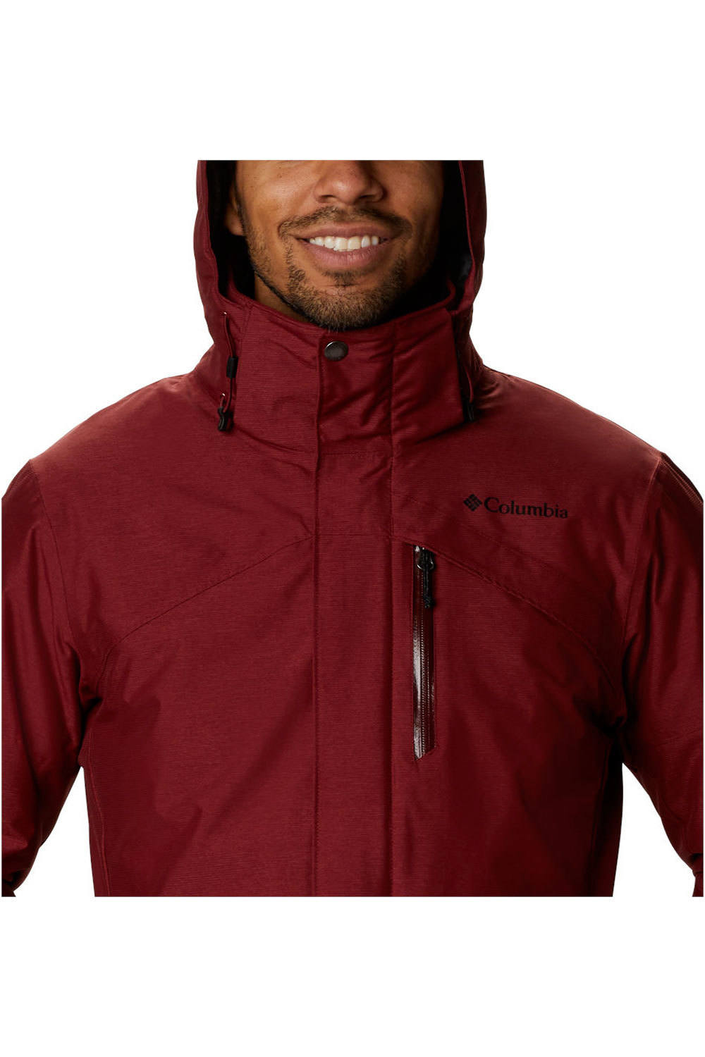 Columbia chaqueta esquí hombre Columbia LAST TRACKS RED JASPER MELANGE vista detalle Columbia chaqueta esquí hombre Columbia LAST TRACKS RED JASPER MELANGE vista detalle