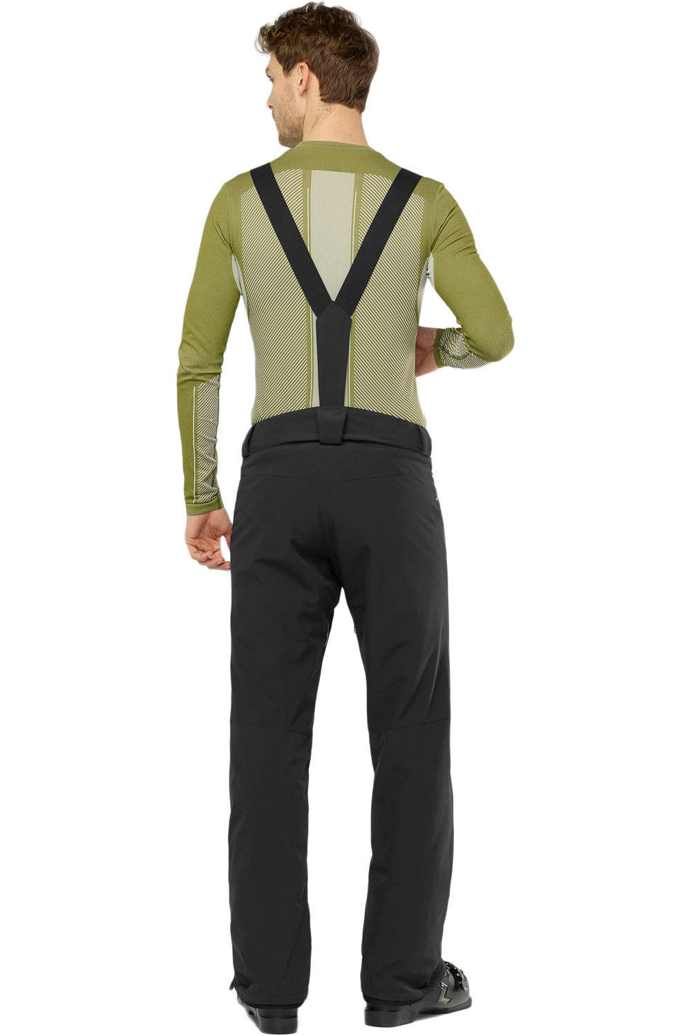Salomon pantalones esquí hombre Salomon STANCE PANT BLACK vista trasera Salomon pantalones esquí hombre Salomon STANCE PANT BLACK vista trasera