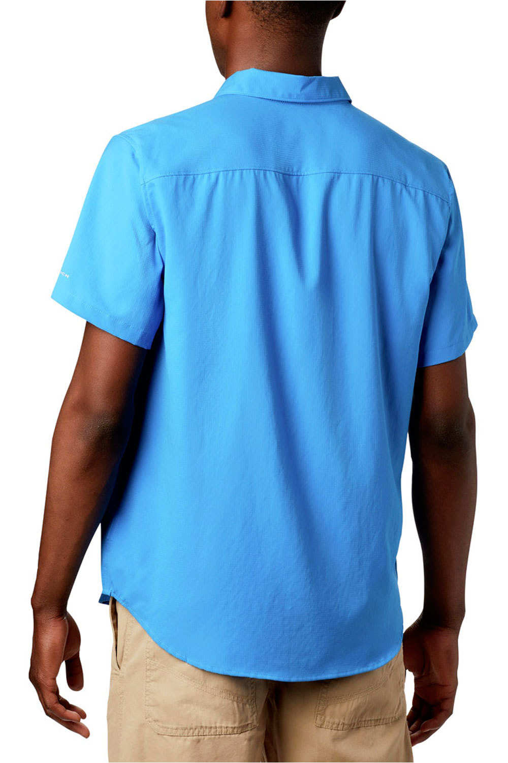 Columbia camisa montaña manga corta hombre Columbia Utilizer II Solid Short Sleeve Shirt vista trasera Columbia camisa montaña manga corta hombre Columbia Utilizer II Solid Short Sleeve Shirt vista trasera