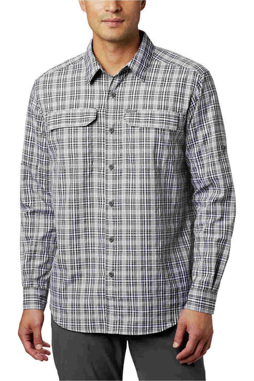Columbia camisa montaña manga larga hombre Columbia Silver Ridge 2.0 Plaid L/S Shirt vista frontal Columbia camisa montaña manga larga hombre Columbia Silver Ridge 2.0 Plaid L/S Shirt vista frontal