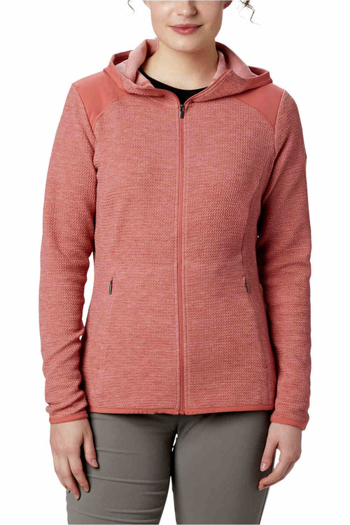 COLUMBIA COGGIN PEAK FZ HOODED FLEECE RO rojo