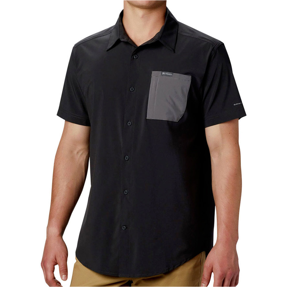 Columbia camisa montaña manga corta hombre Columbia Triple Canyon SS Shirt Solid vista detalle Columbia camisa montaña manga corta hombre Columbia Triple Canyon SS Shirt Solid vista detalle