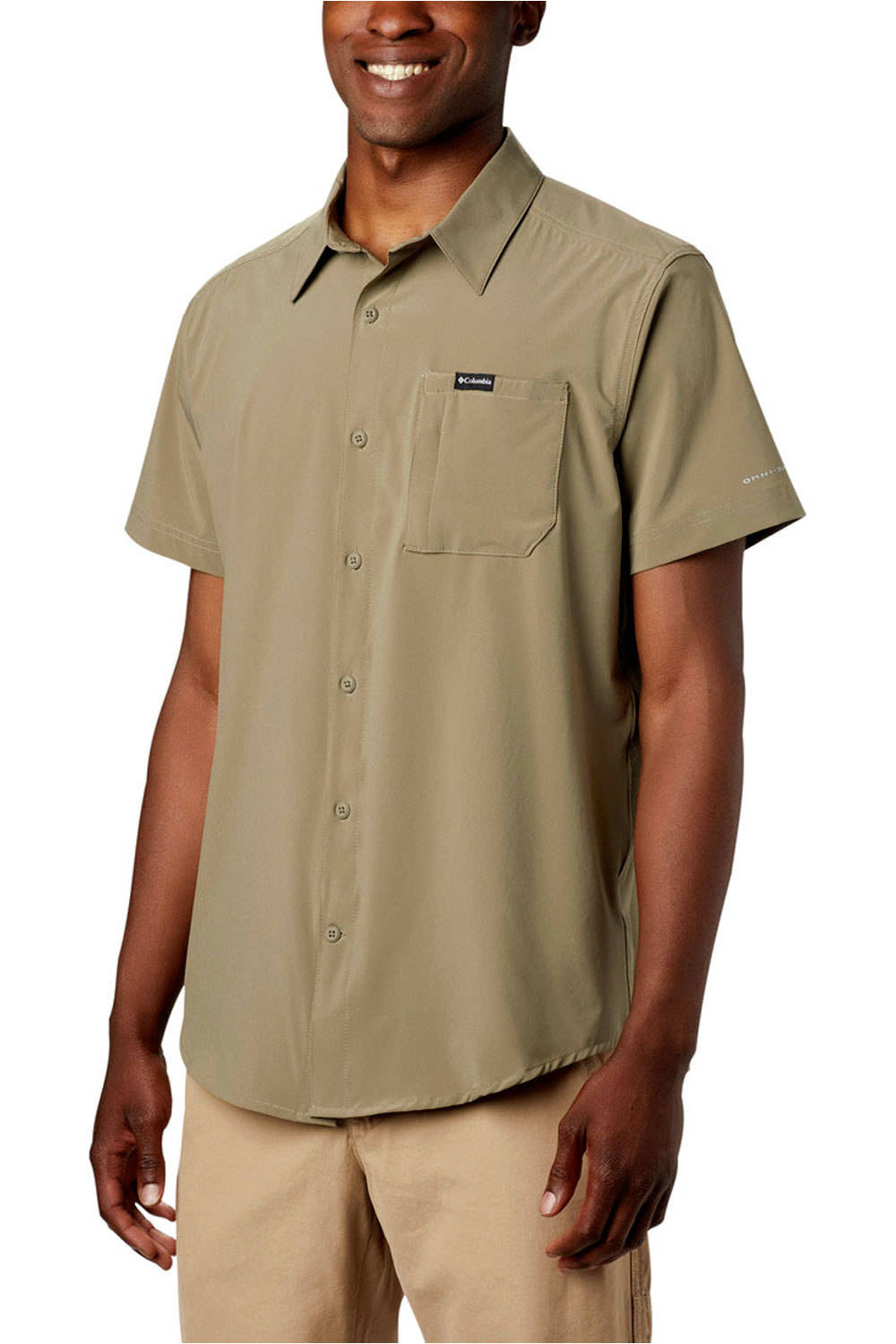 Columbia camisa montaña manga corta hombre Columbia Triple Canyon SS Shirt Solid vista frontal Columbia camisa montaña manga corta hombre Columbia Triple Canyon SS Shirt Solid vista frontal