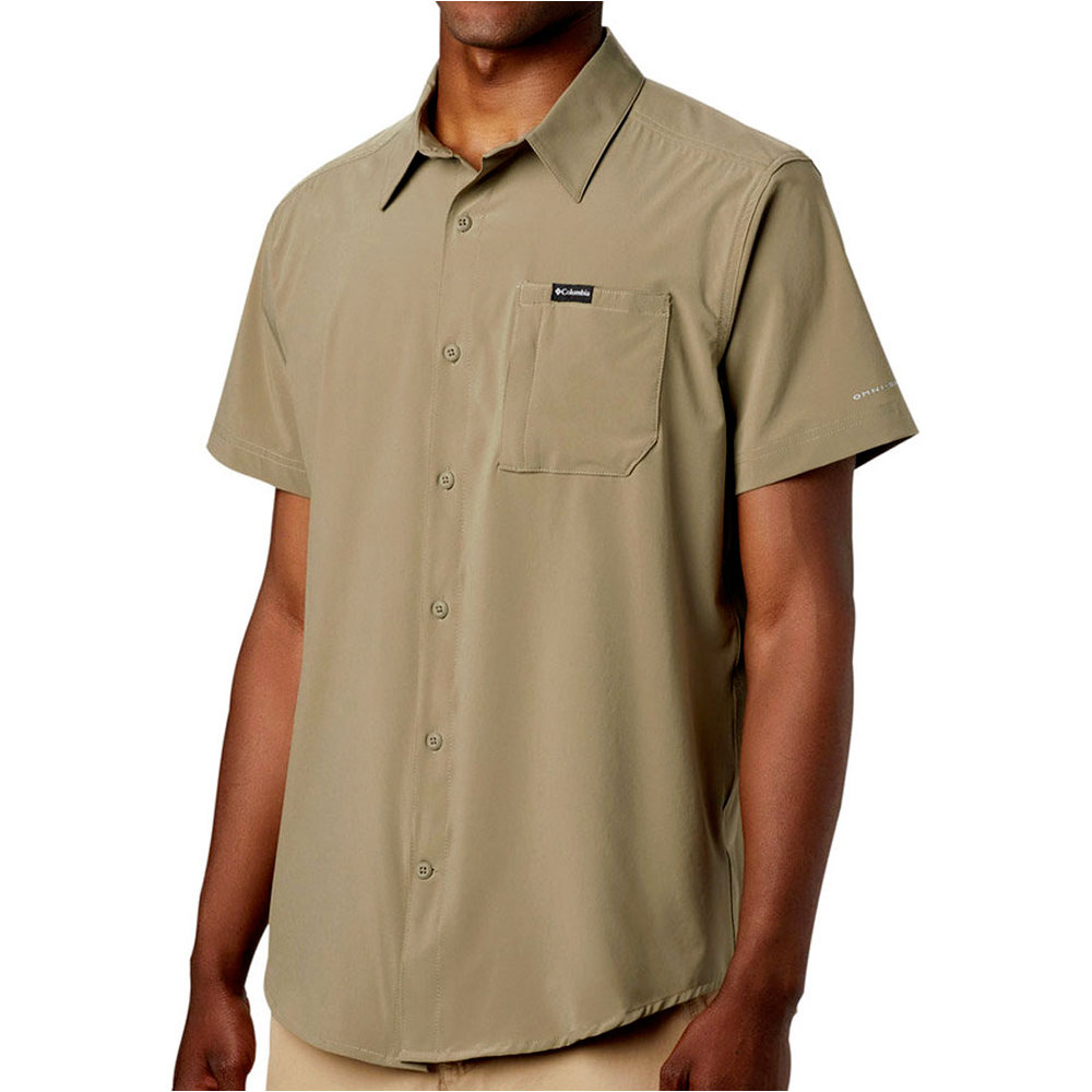 Columbia camisa montaña manga corta hombre Columbia Triple Canyon SS Shirt Solid vista detalle Columbia camisa montaña manga corta hombre Columbia Triple Canyon SS Shirt Solid vista detalle