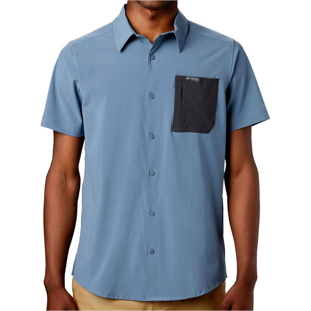 Columbia camisa montaña manga corta hombre Columbia Triple Canyon SS Shirt Solid vista detalle Columbia camisa montaña manga corta hombre Columbia Triple Canyon SS Shirt Solid vista detalle