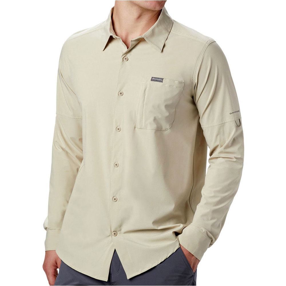 Columbia camisa montaña manga corta hombre Columbia Triple Canyon LS Shirt Solid vista detalle Columbia camisa montaña manga corta hombre Columbia Triple Canyon LS Shirt Solid vista detalle