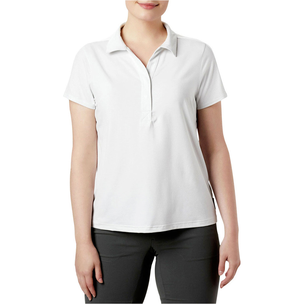 Columbia camiseta montaña manga corta mujer Columbia Firwood Camp II Polo vista detalle Columbia camiseta montaña manga corta mujer Columbia Firwood Camp II Polo vista detalle