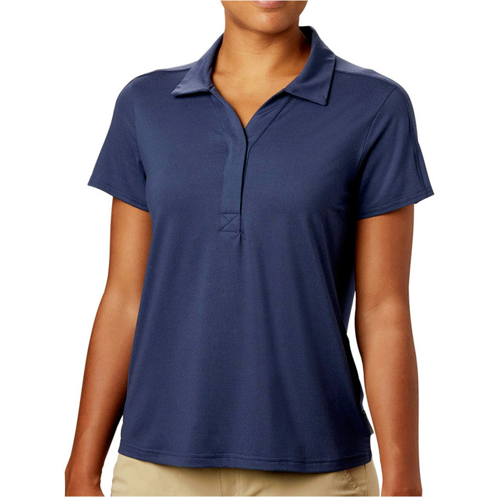 Columbia camiseta montaña manga corta mujer Columbia Firwood Camp II Polo vista detalle Columbia camiseta montaña manga corta mujer Columbia Firwood Camp II Polo vista detalle