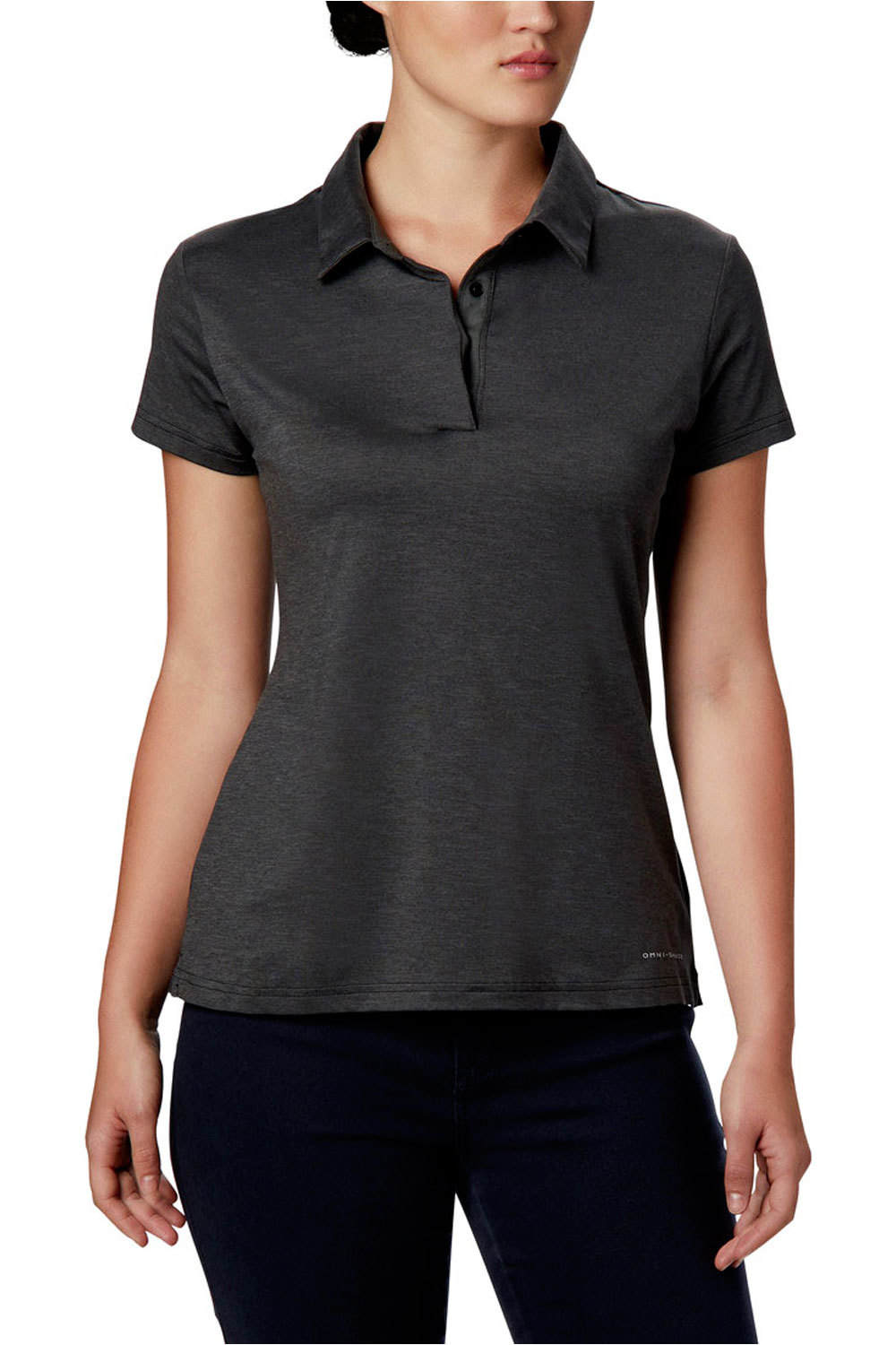 Columbia camiseta montaña manga corta mujer Columbia Bryce Polo vista frontal Columbia camiseta montaña manga corta mujer Columbia Bryce Polo vista frontal