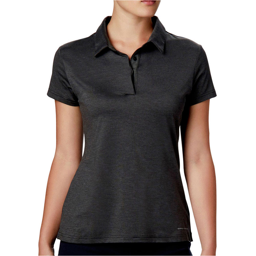 Columbia camiseta montaña manga corta mujer Columbia Bryce Polo vista detalle Columbia camiseta montaña manga corta mujer Columbia Bryce Polo vista detalle
