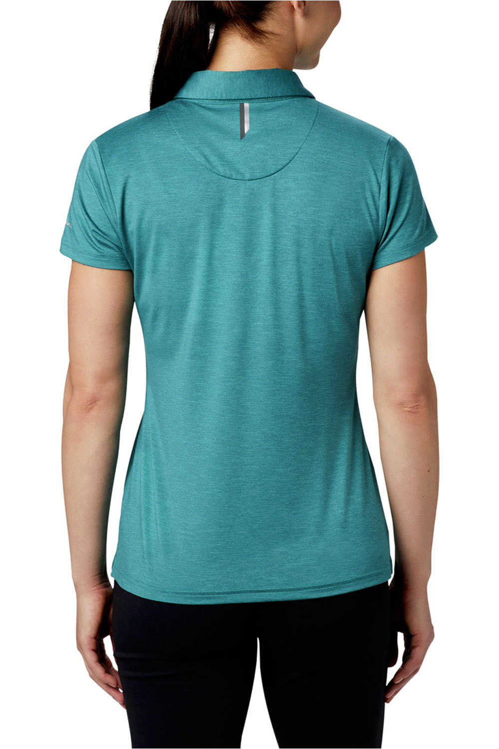 Columbia camiseta montaña manga corta mujer Columbia Bryce Polo vista trasera Columbia camiseta montaña manga corta mujer Columbia Bryce Polo vista trasera